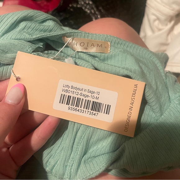 Showpo Lotty Bodysuit in Sage - Picture 5 of 5